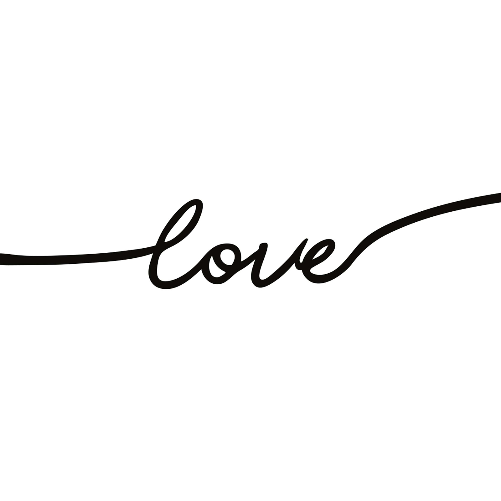 Gerahmtes Bild LOVE - schwarz-weiß - 30x40 cm