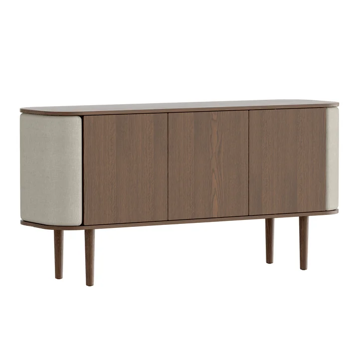 Umage - Treasures Sideboard mit 3 Türen, Eiche dunkel / white sands