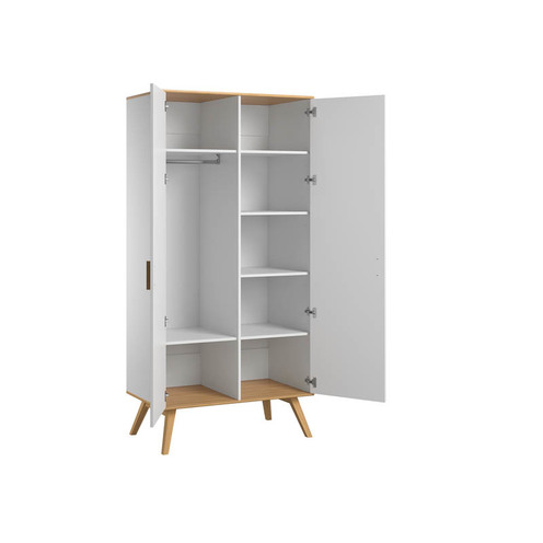 Chambre NAUTIS lit 70x140 commode armoire blanc - VOX