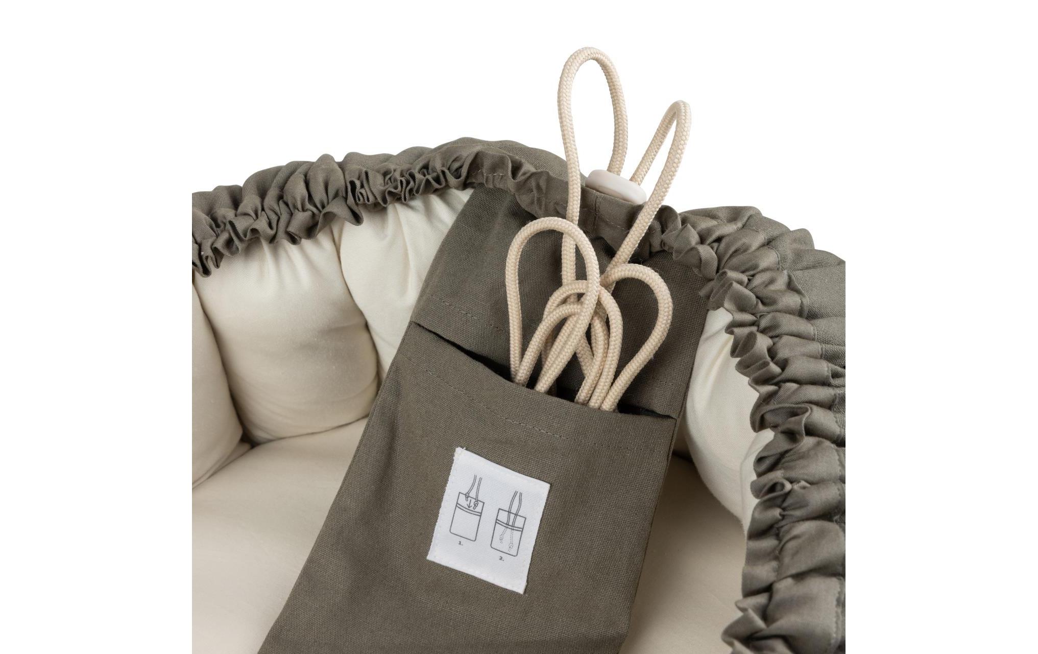 Babynest 3 in 1 Dark Olive<br>Babytragtasche aus Bio-Baumwolle