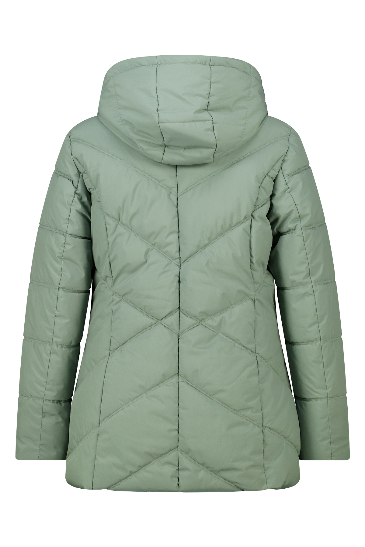Gewatteerde jas met capuchon Mint