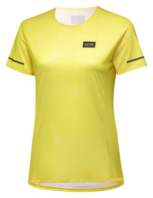 Maillot Manches Courtes Gore Wear Context Daily Femme Jaune Fluo