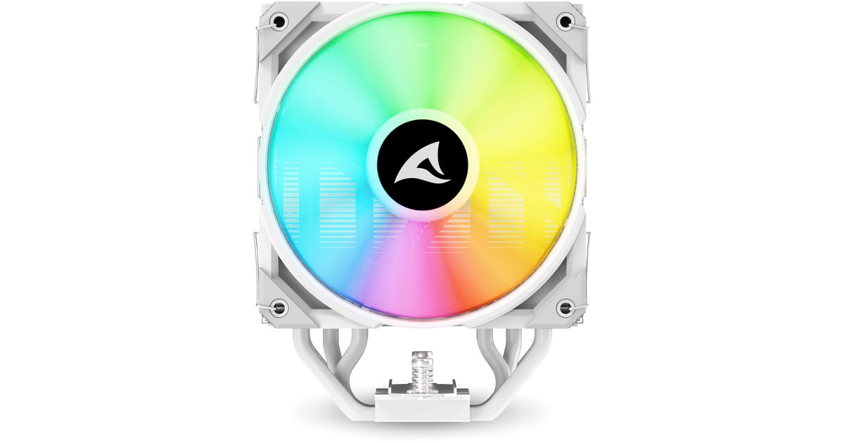 SharkoonA50 RGB CPU-koeler  (Wit, 4-pins PWM fan-connector)