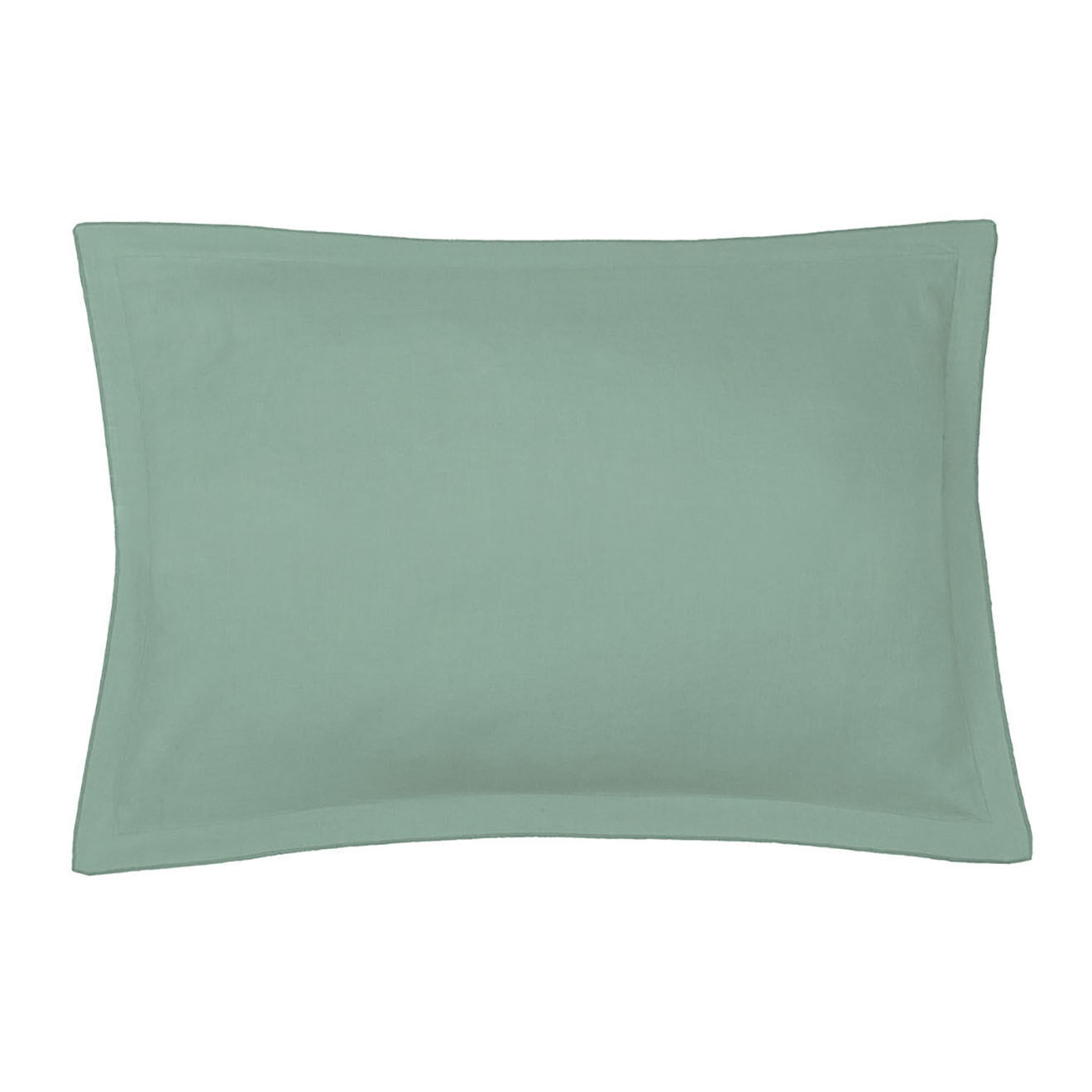 Febronie 2 Taies d'oreiller en lin Hortense vert pistache