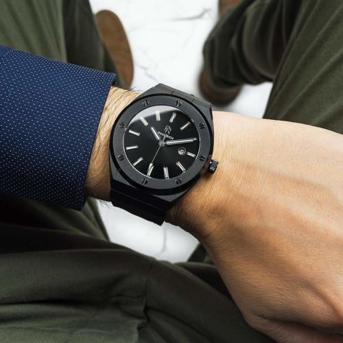 Montre Baron's Aluminium Noir