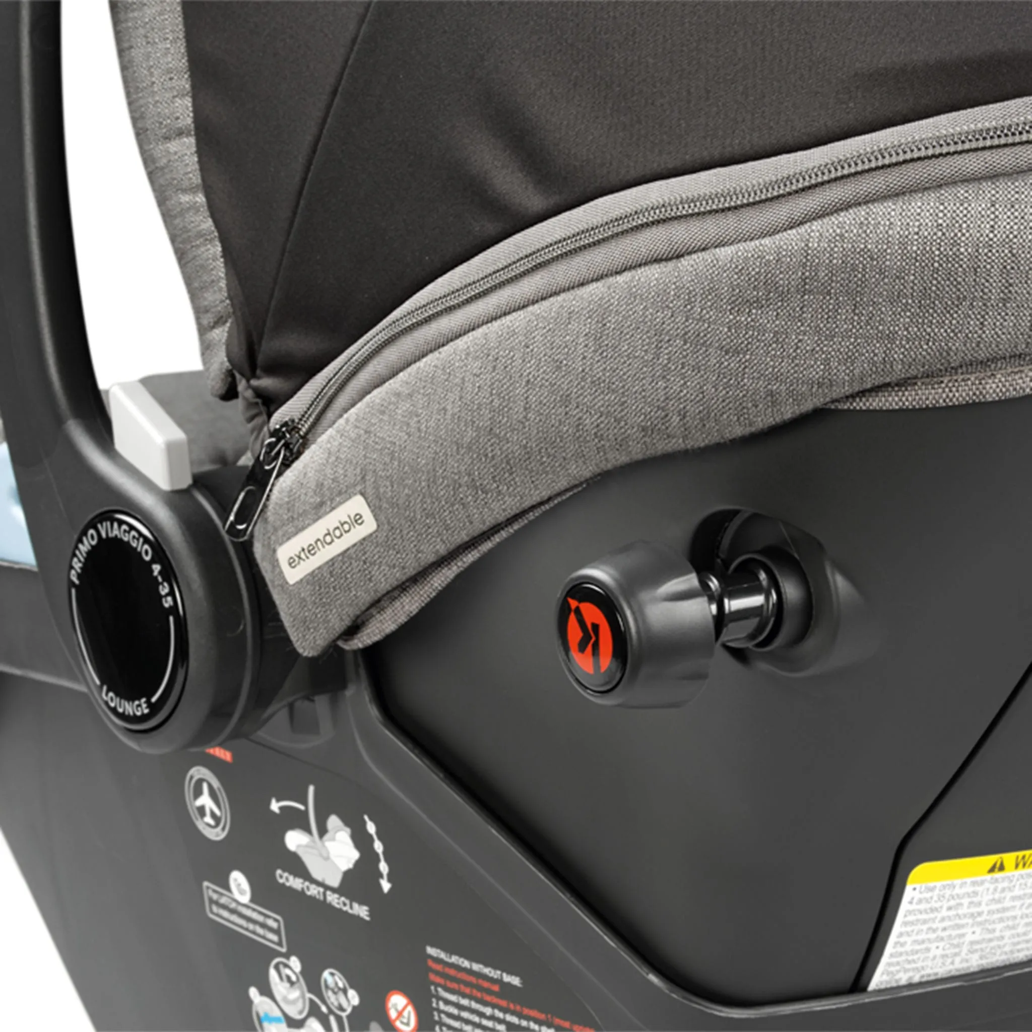 Peg Perego Siège d'Auto Primo Viaggio Lounge 4-35lb - Agio Gris