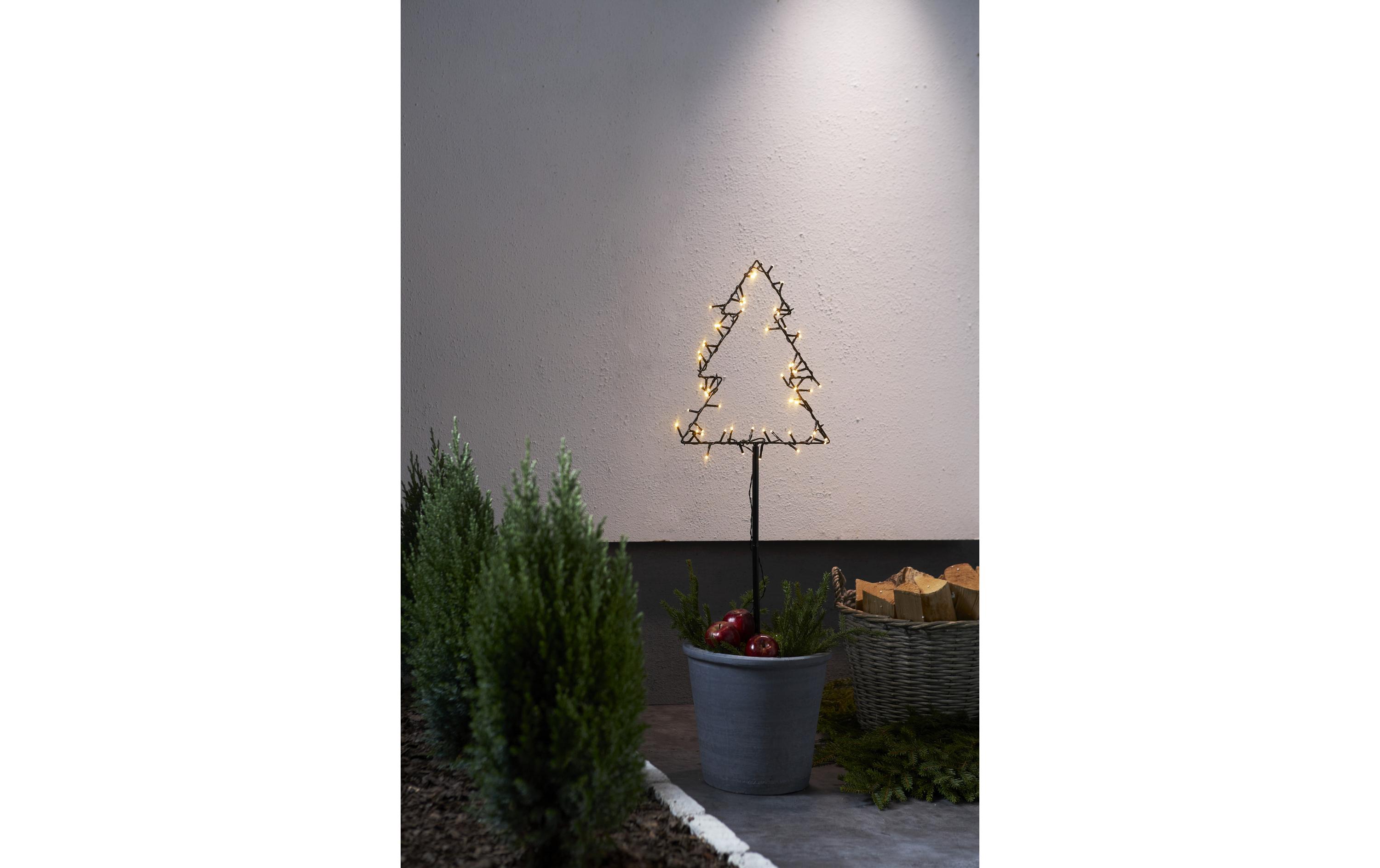 Aussendekoration Baum 32 x 90 cmTanne mit Erdspiess