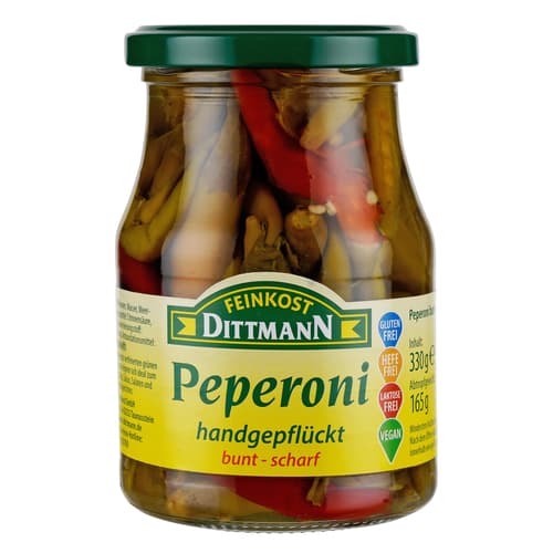 Feinkost Dittmann Peperoni bunt scharf