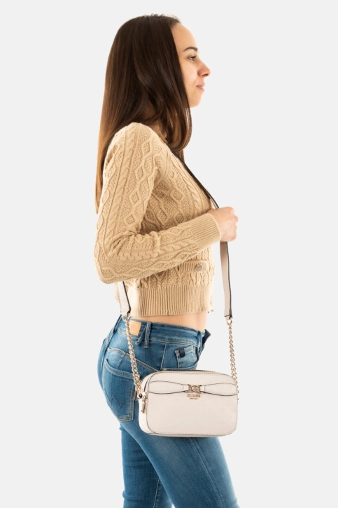 Sacs à main guess jeans arlena logo camera crossbody tpg taupe logo