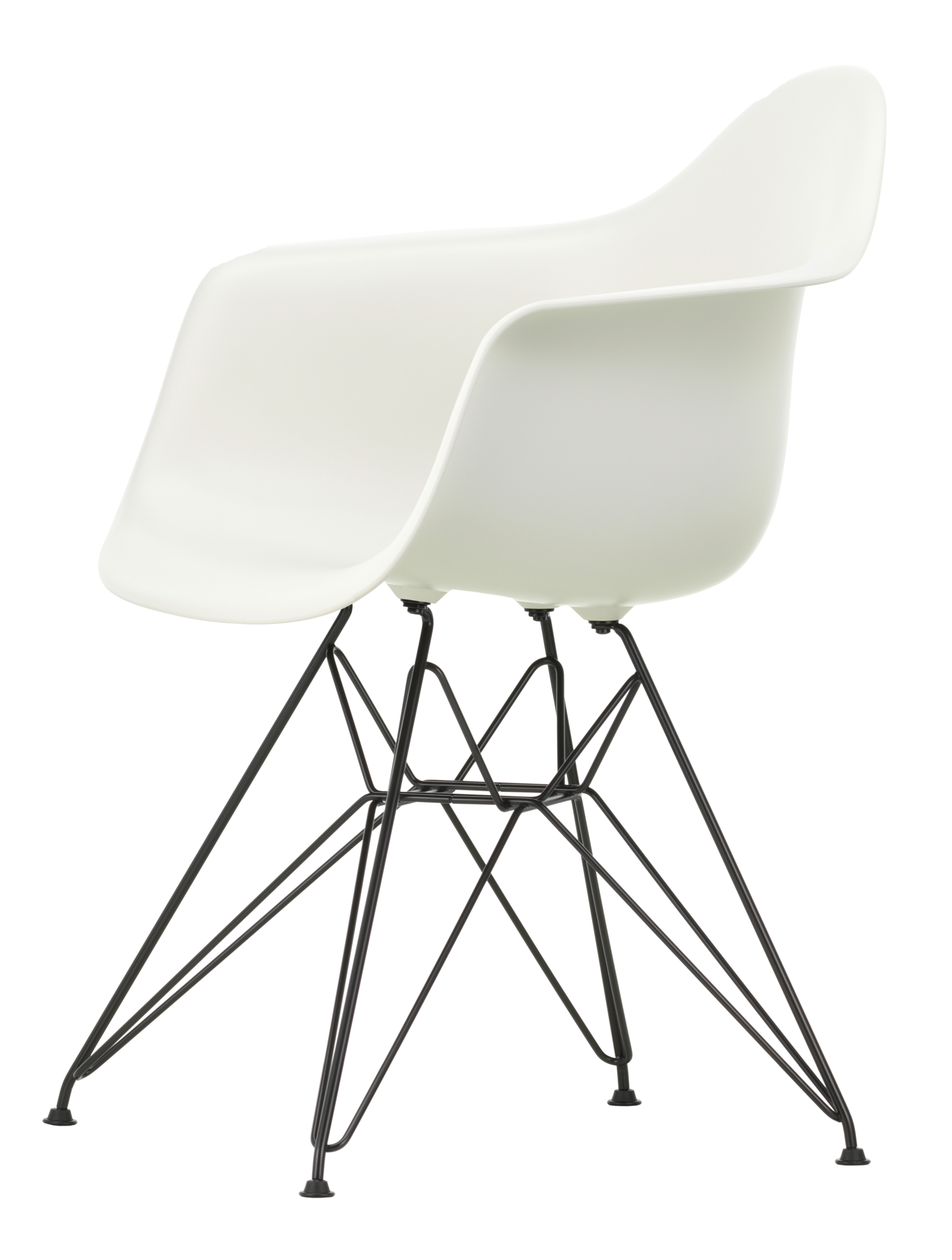 Eetkamerstoel DAR basic dark onderstel cotton white