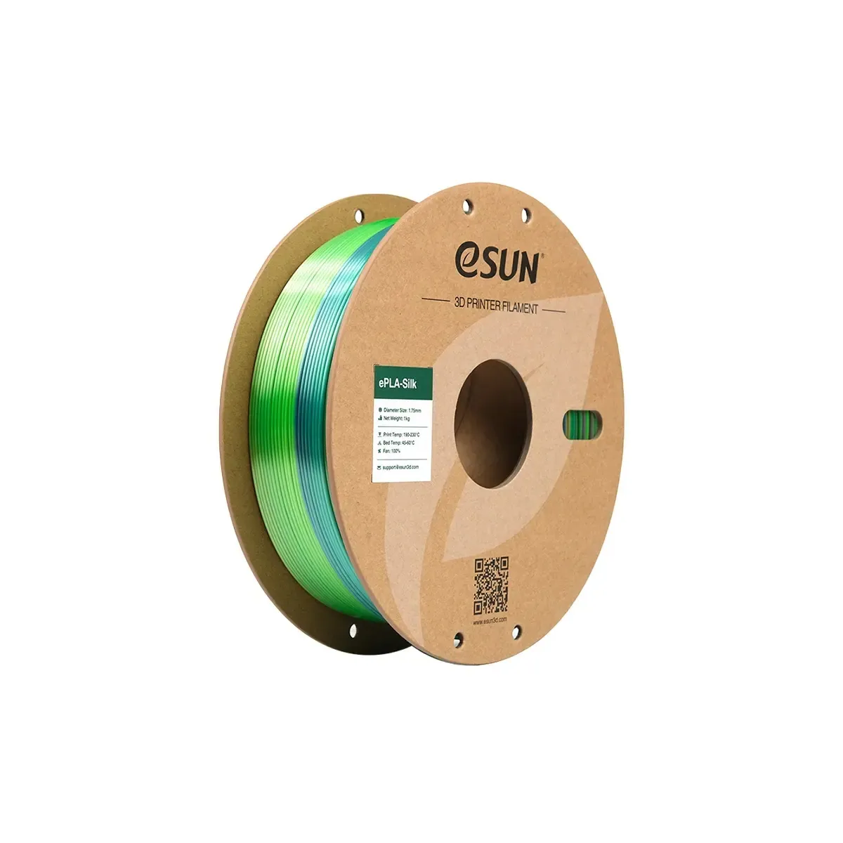 eSUN eSilk-PLA 1.75mm 1kg - Rainbow Forest