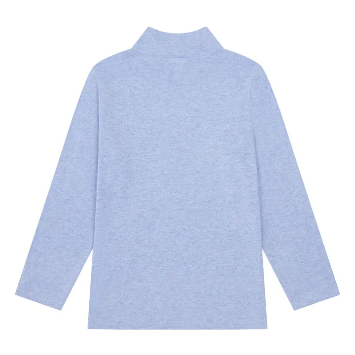SMALLABLE BASICS Col Roulé Fille Manches Longues Jersey Laine | Bleu ciel