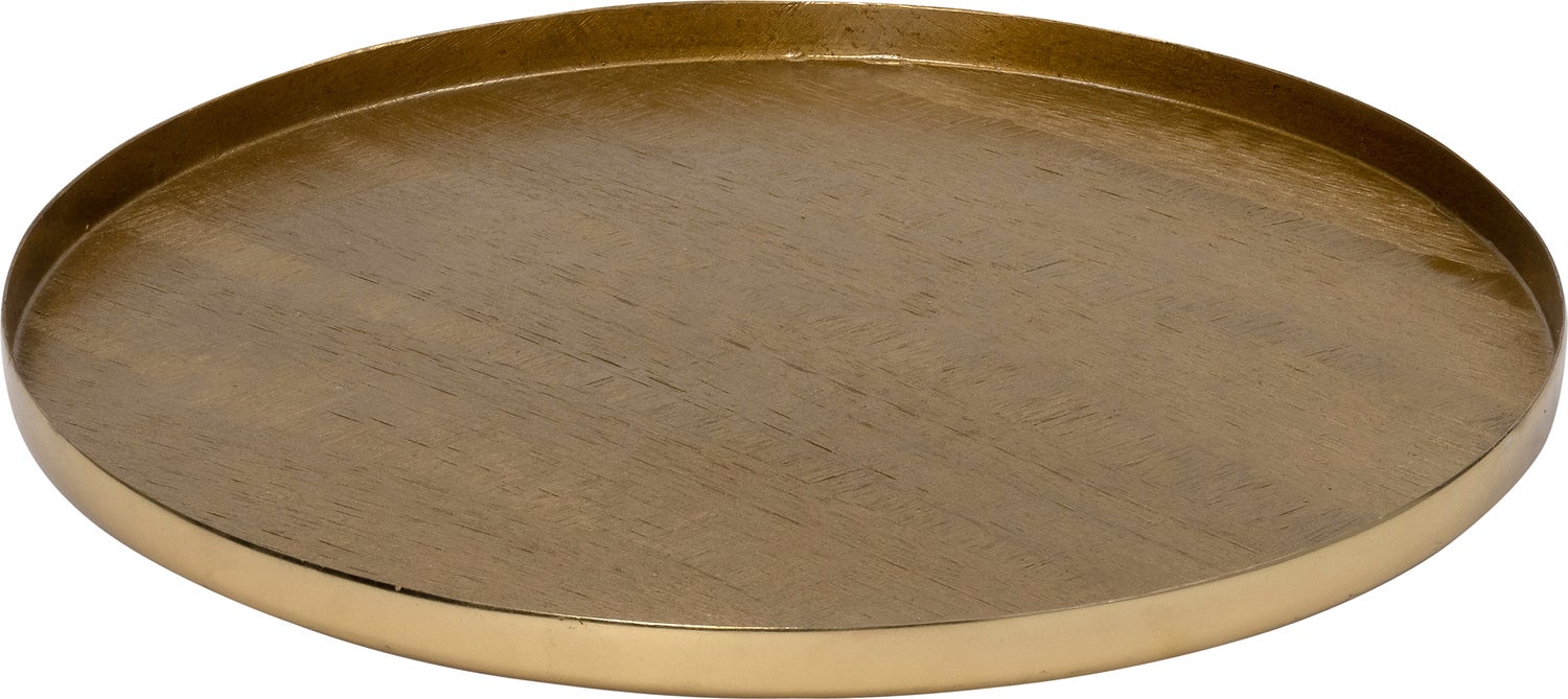 Intratuin dienblad Reia goud D 20 H 1,5 cm