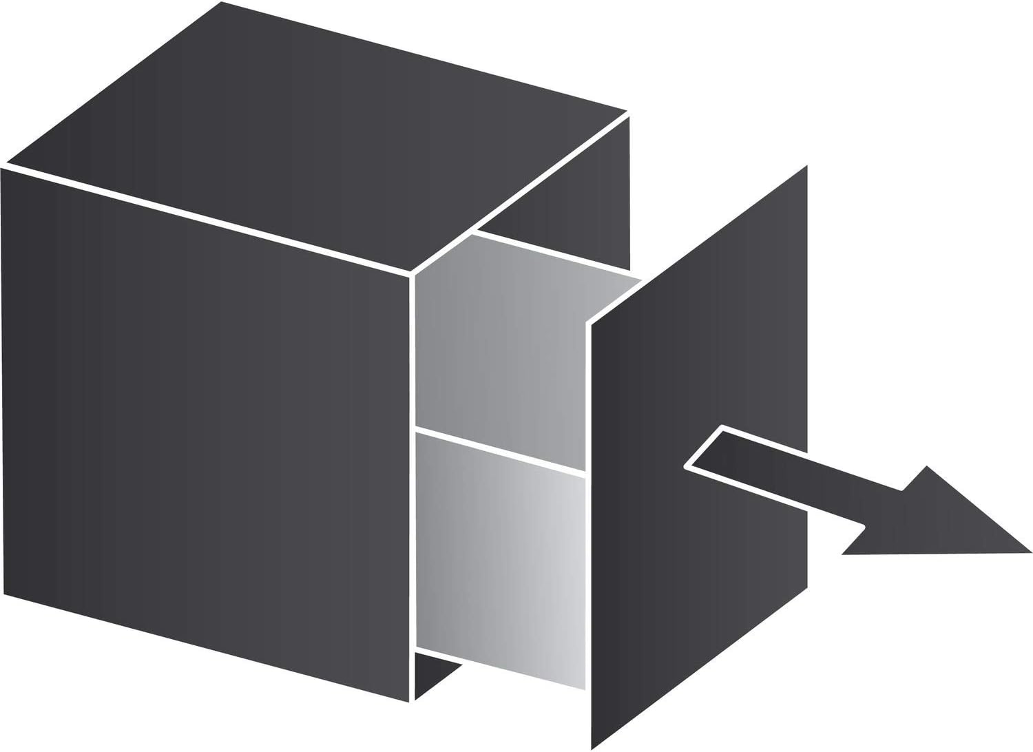 BLANCO SELECT II 60/3 | Abfall Müllsystem | für 60 cm breite Unterschränke | Auszugssystem zur Frontanbindung | Systemabdeckung | 3 x 15 Liter Eimer | 400mm Auszugstiefe | [56,8x40x36,1 cm]