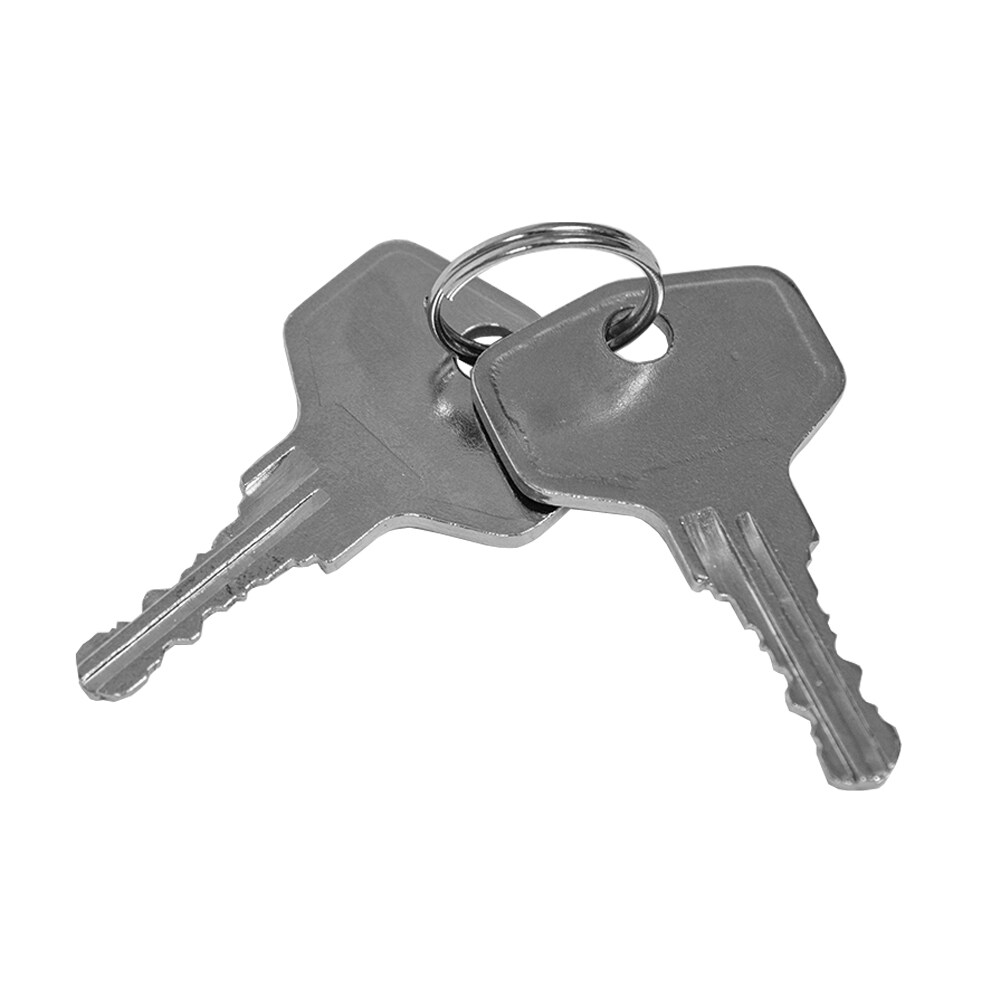 tectake® 2 Fenstergriffe, zu und gekippt abschließbar, für 7 mm Vierkantrahmen, inklusive 2 Schlüssel pro Griff