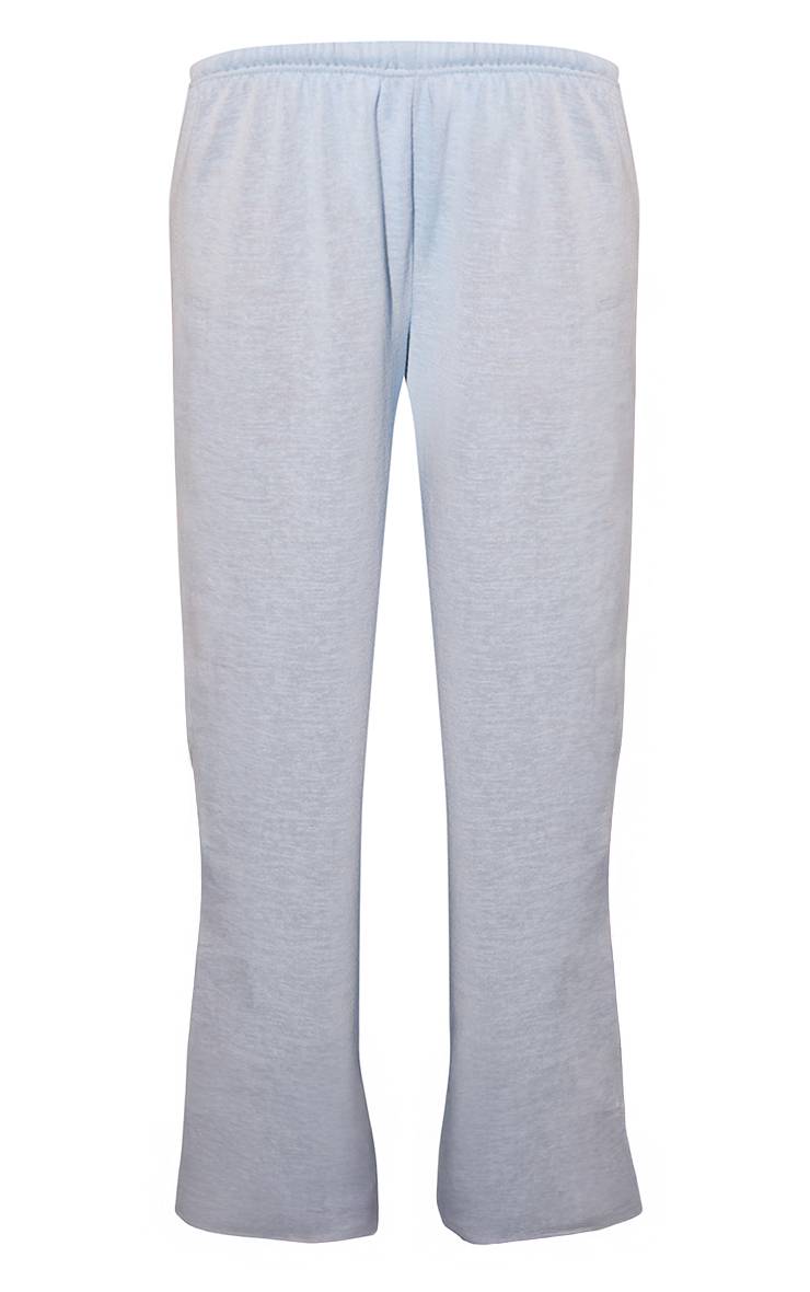 Bleu Layette Pantalon À Cordon En Jersey Chiné Slub