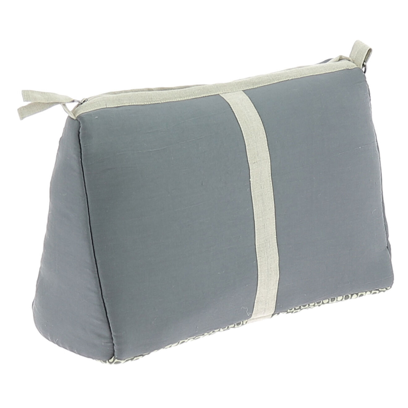 En Fil d'Indienne Trousse de toilette Soie encre - 18x26x12 cm