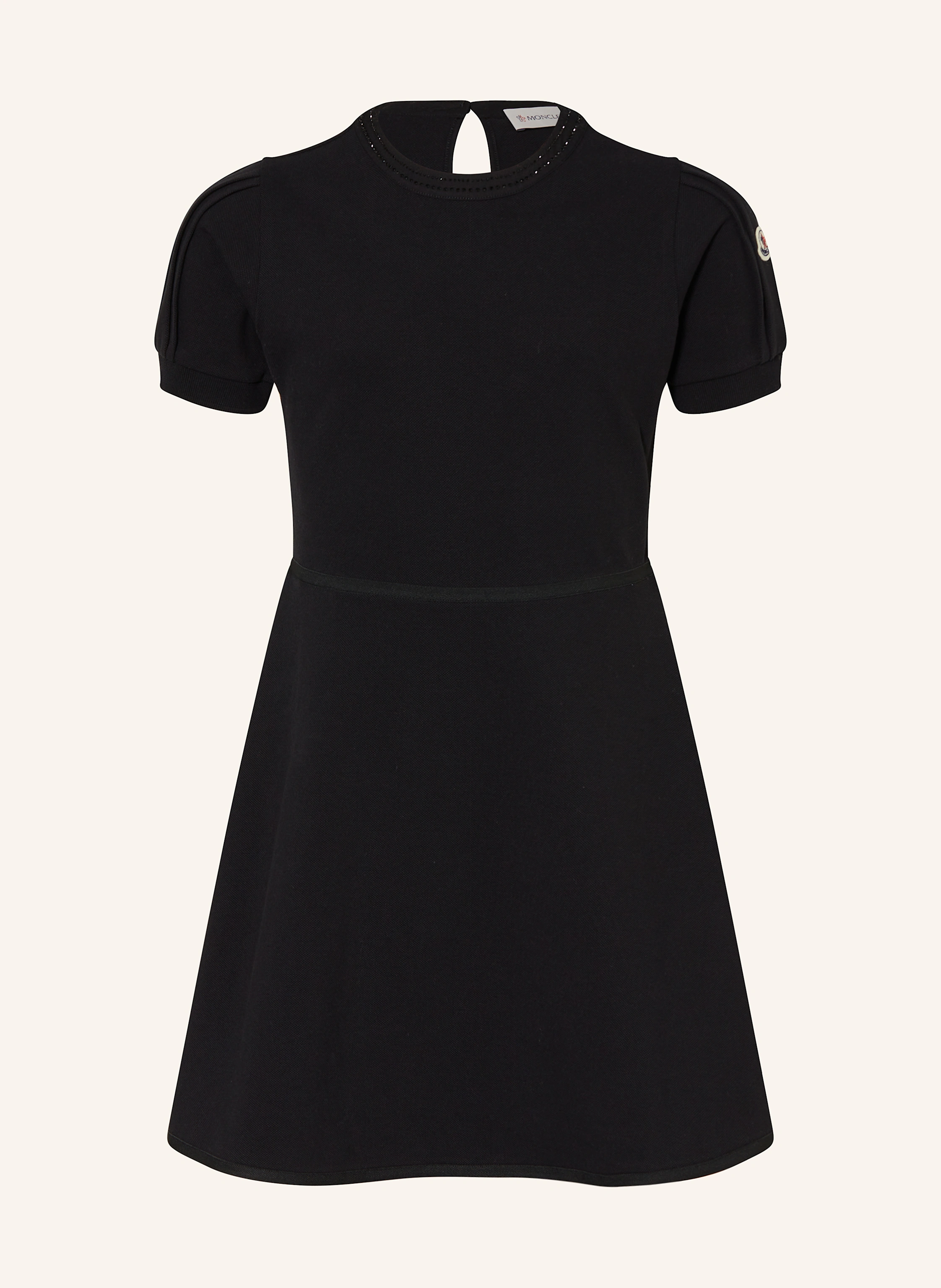 MONCLER enfant Kleid mit Strasssteinen
