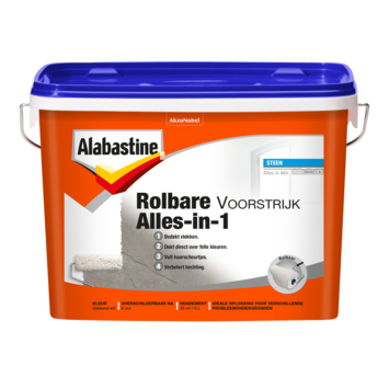 Alabastine rolbare voorstrijk alles in 1 wit 5 l