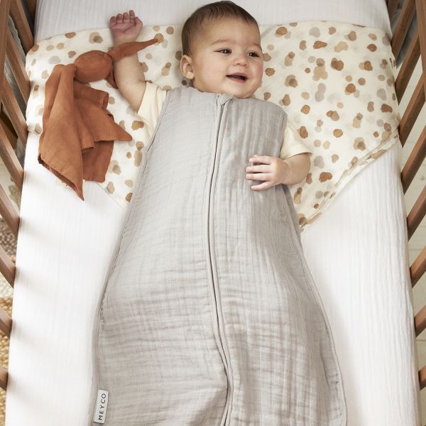 Meyco Baby Hydrofiele Slaapzak  – 90 cm – Greige