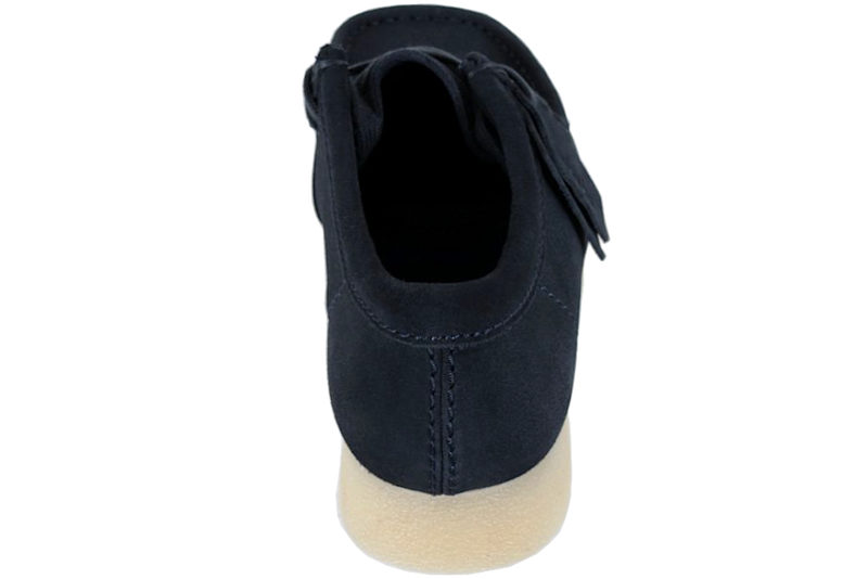 CLARKS WALLABEE EVO SKO I NAVYBLÅ RUSKIND