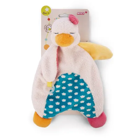 NICI Schmusetuch Gans Gilli schlafend 26x25cm