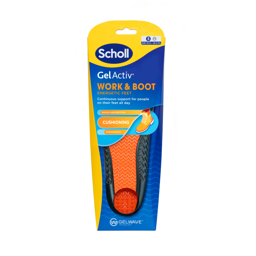 Scholl Gel Active Work & boot såle S 1 par