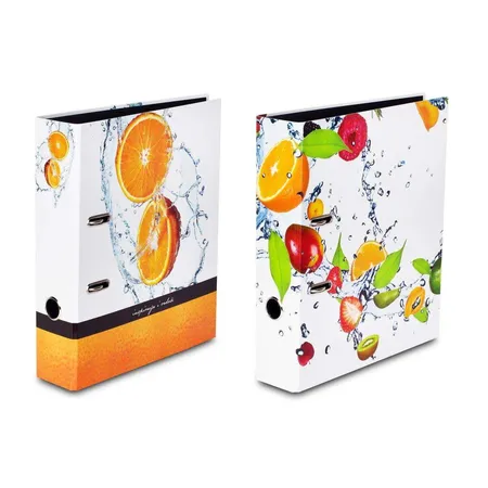 Livepac Office Motivordner Livepac Fruits Orange + Früchtemix, DIN A4, 2 Stück