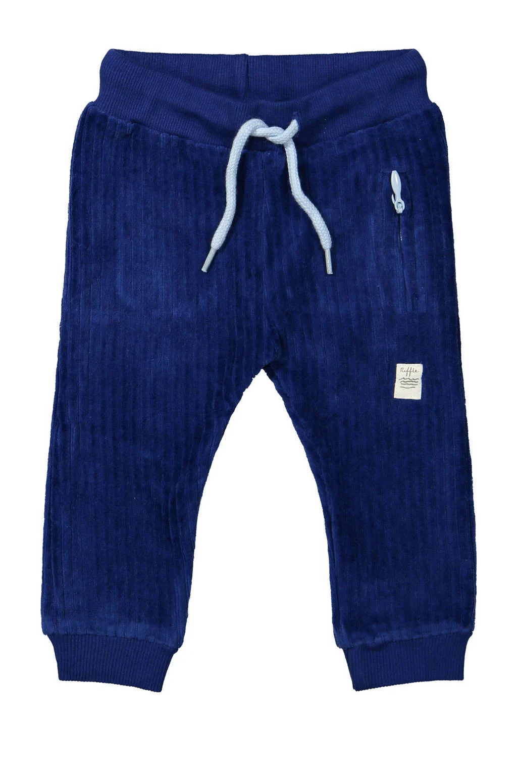 Riffle Amsterdam fluwelen casual broek blauw