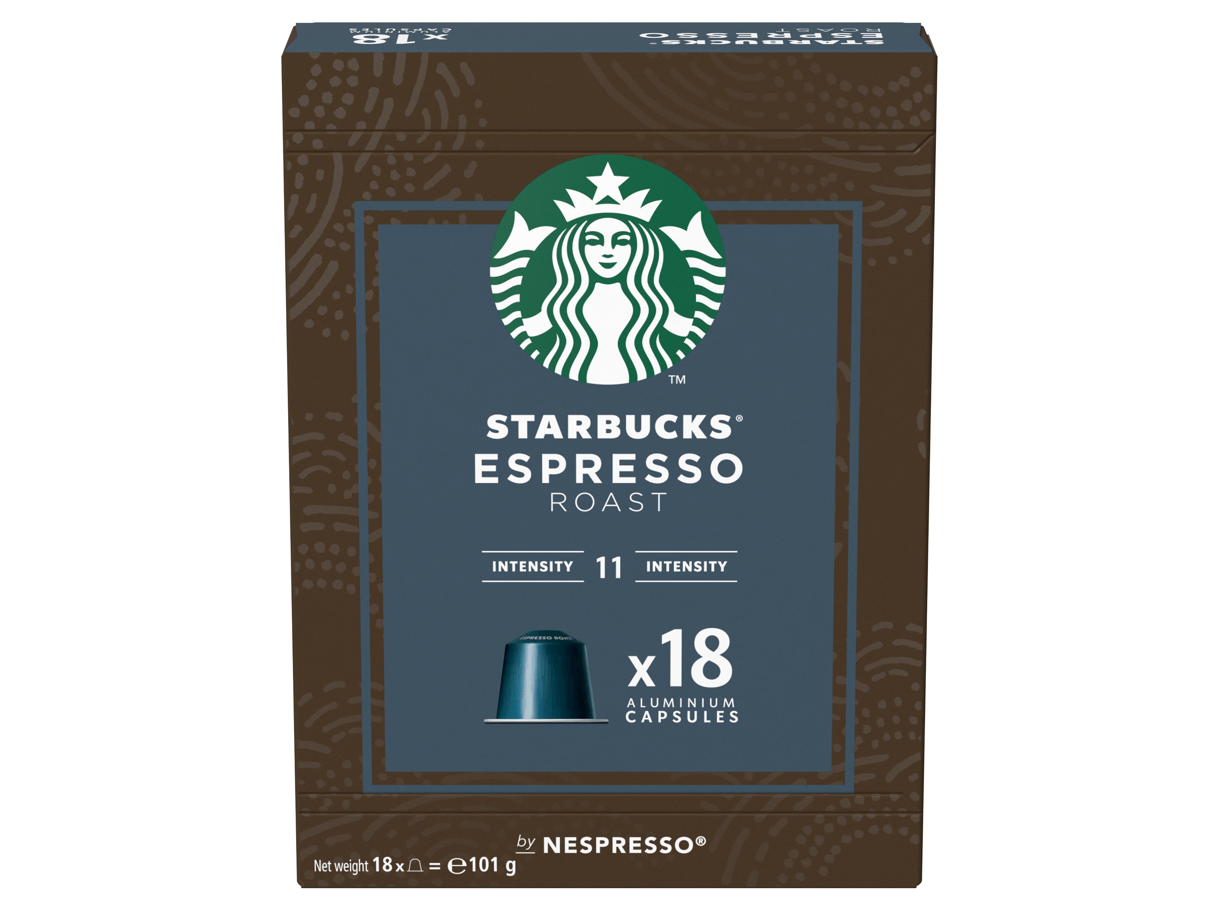 CÁPSULAS STARBUCKS NSP DARK ROAST 18 CAPS