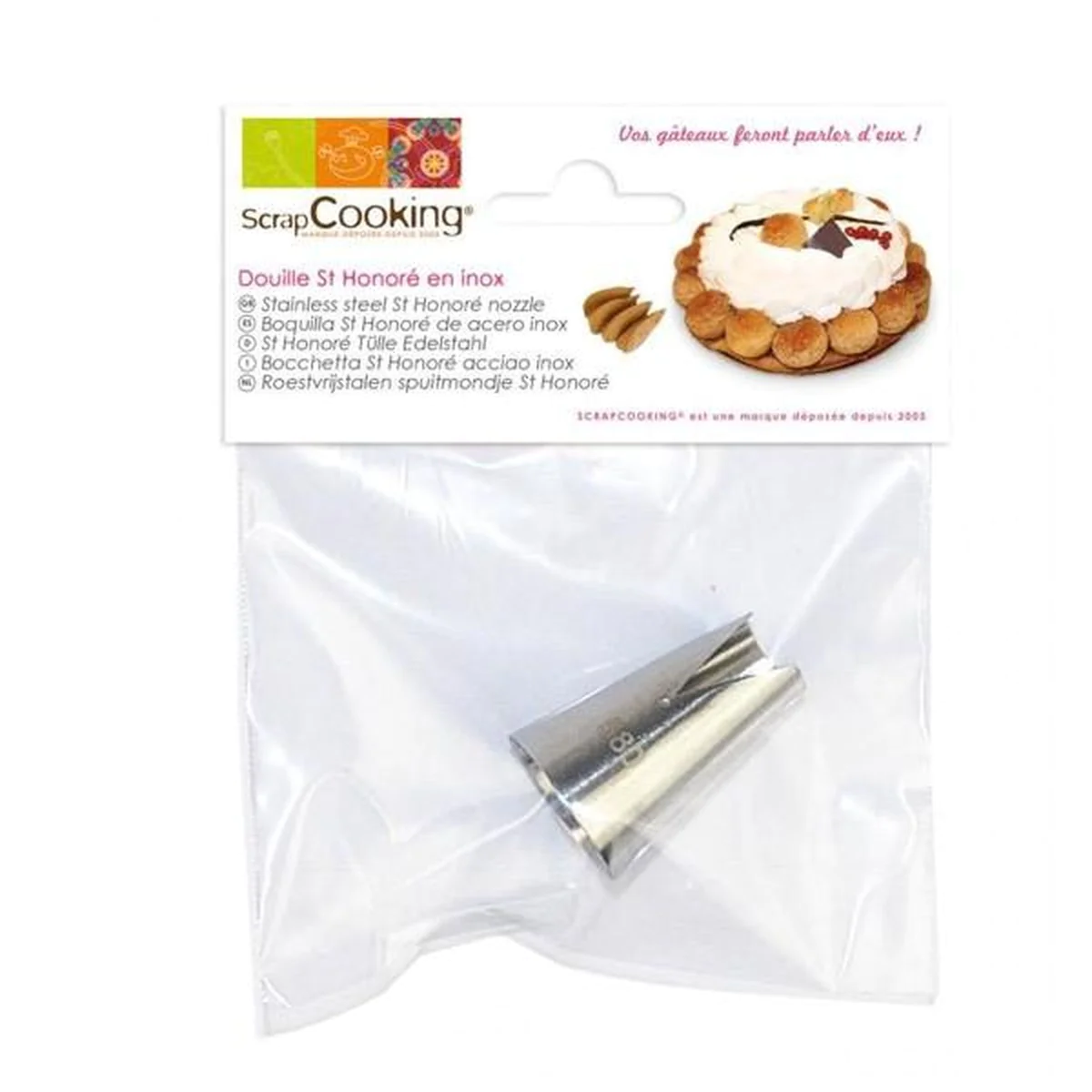 3 douilles pâtissières inox - Saint Honoré Scrapcooking