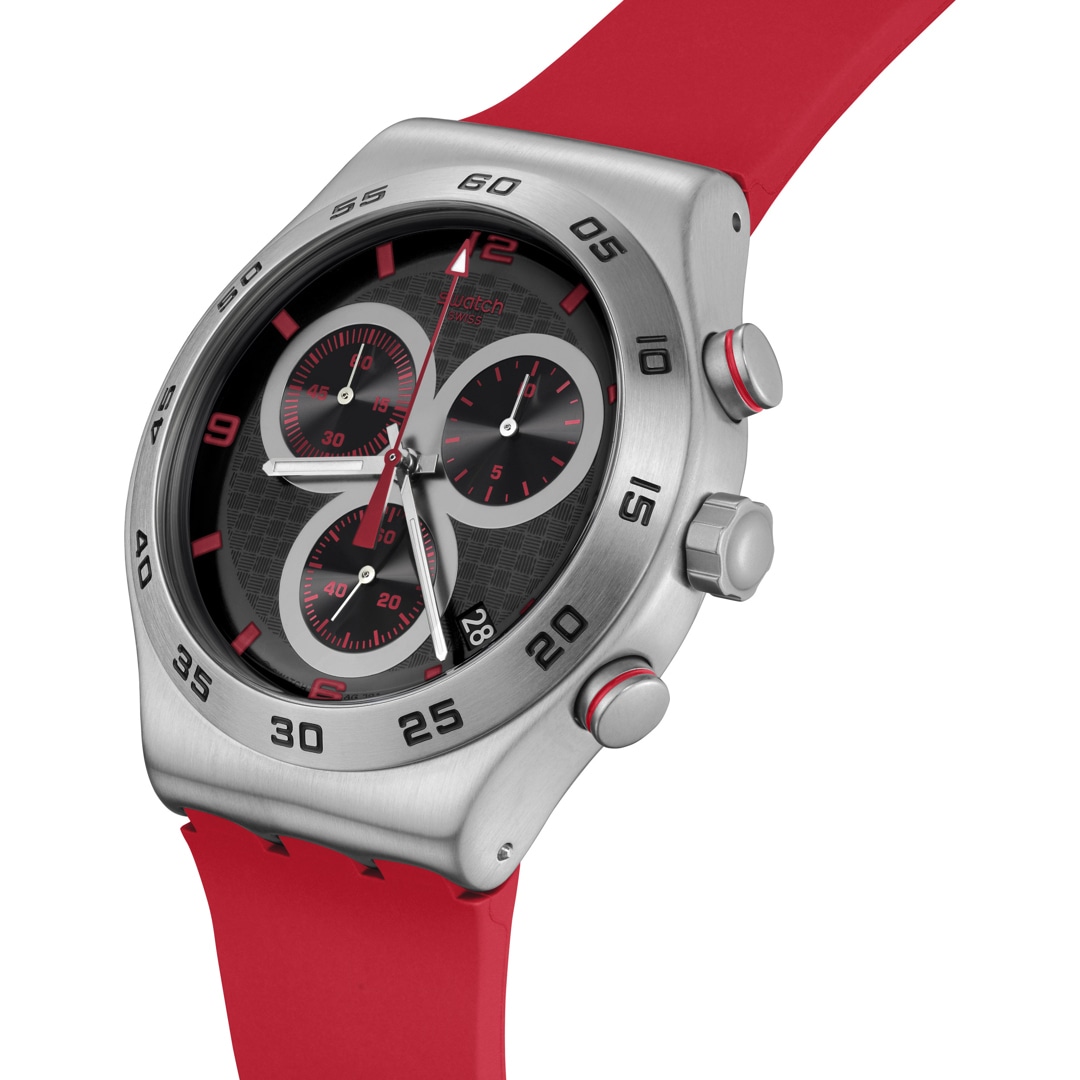 Swatch Irony Chrono Crimson Carbonic Red