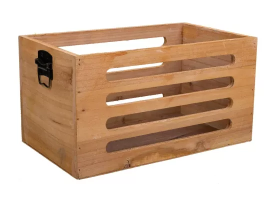 Ensemble de 3 boîtes en bois marron