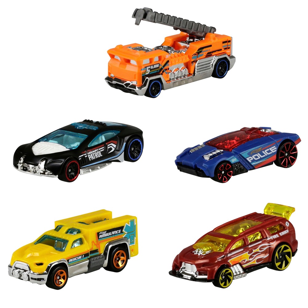 Hot Wheels 1:64 Autos 5er-Pack Sortiment