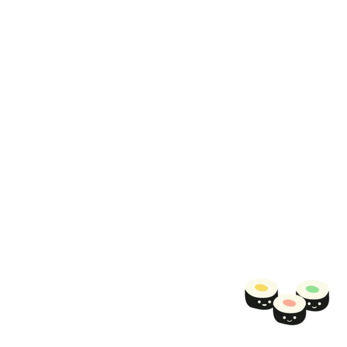 Greetz | Felicitatie kaart | Sushi | Illustratie