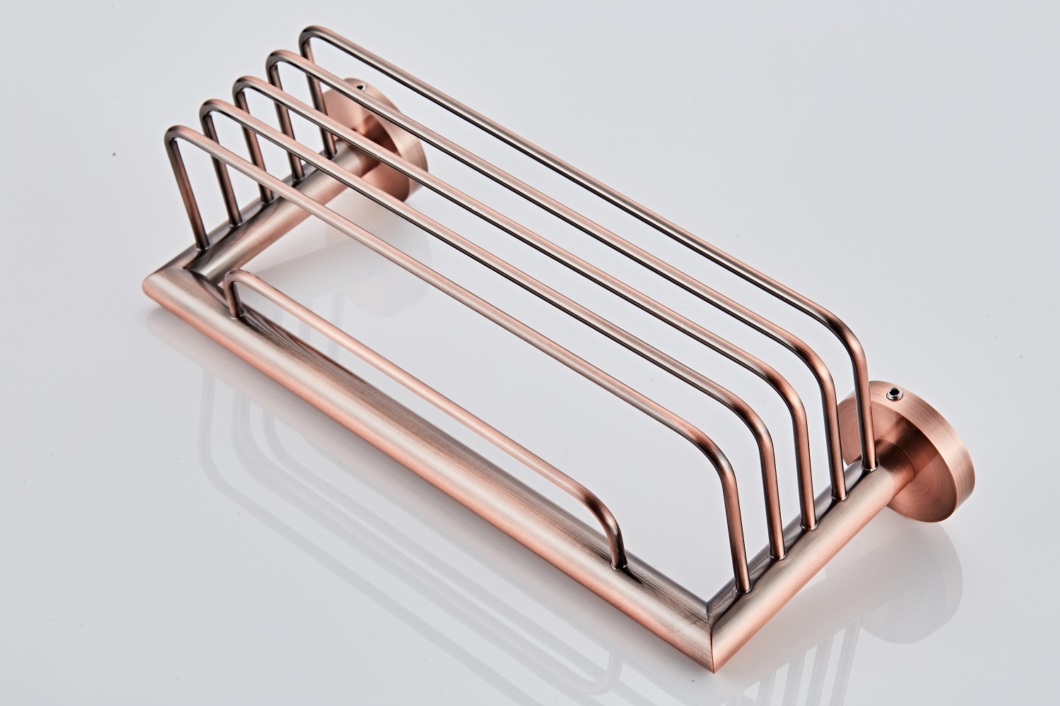 Saniclear Copper shampoohouder / doucherek 30cm geborsteld koper