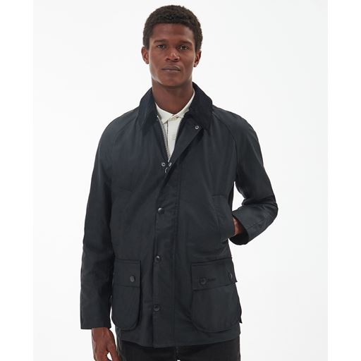 Barbour Ashby Wax Jakke, Black/Classic, L