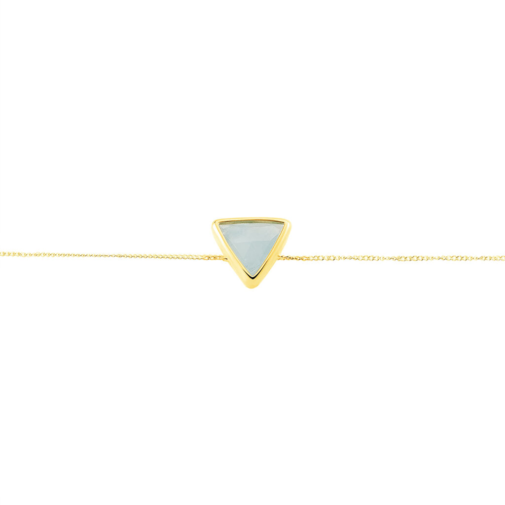 Bracelet Juliete Or Jaune Aigue Marine