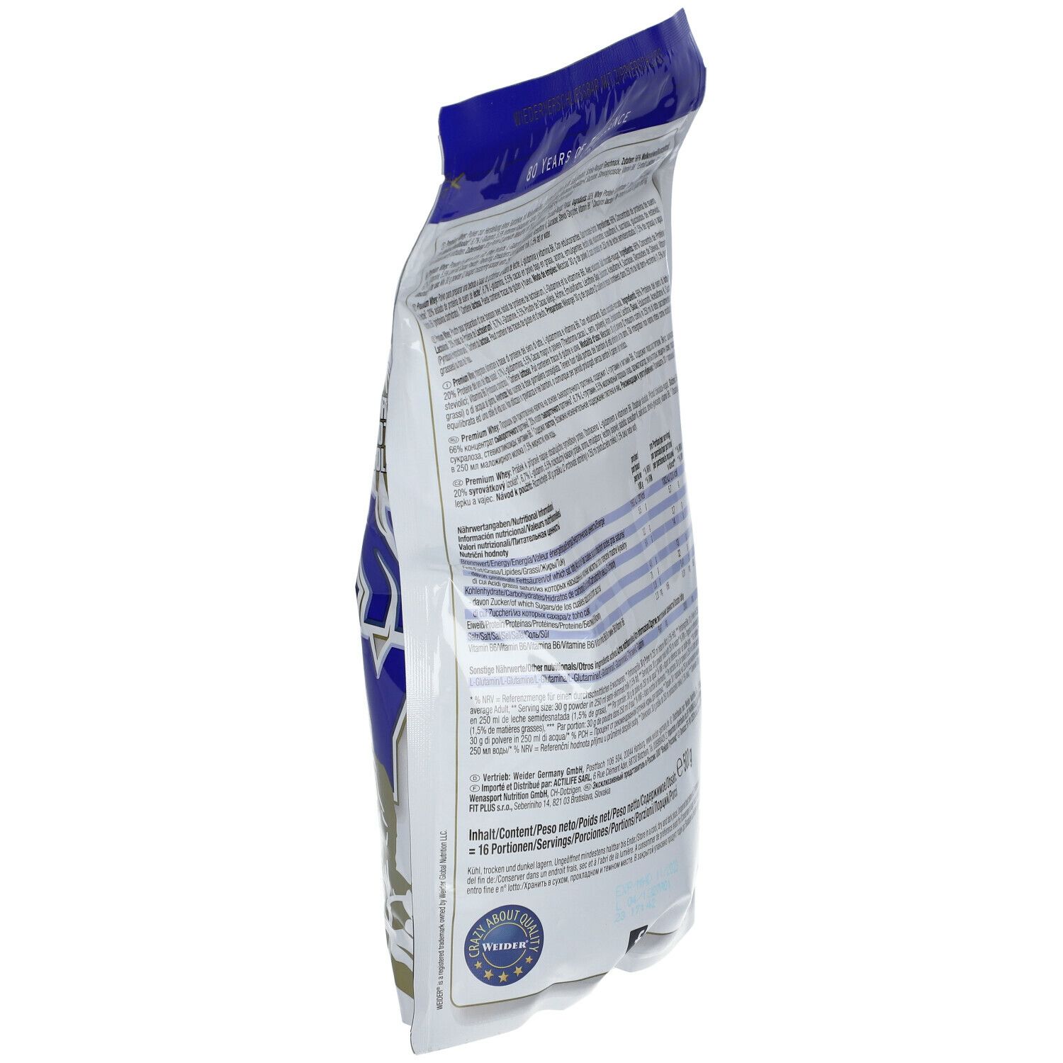 Weider Premium Whey Schoko-Nougat