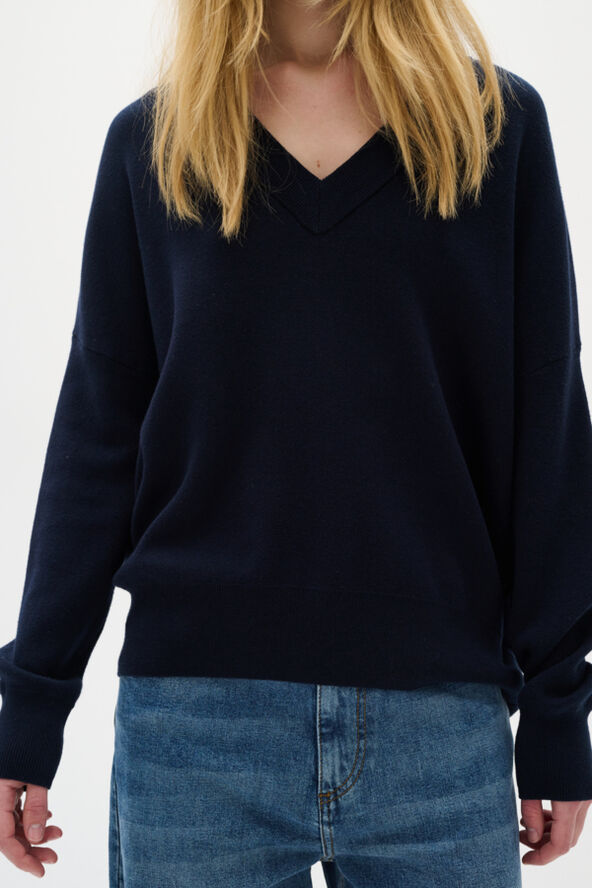 InWear FosterIW V-neck Marine blue