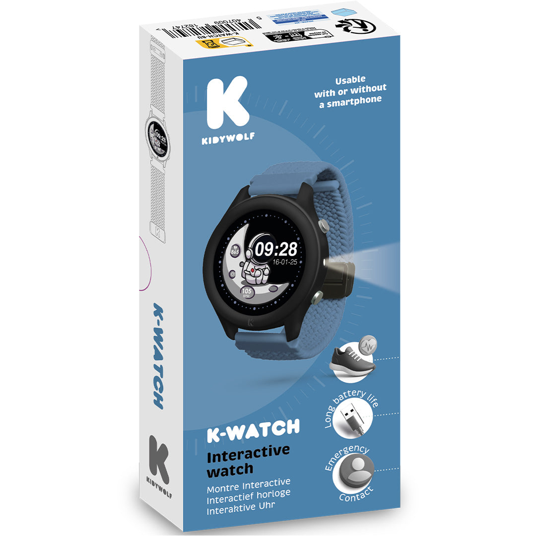 kidywolf k-watch interactief horloge - blauw