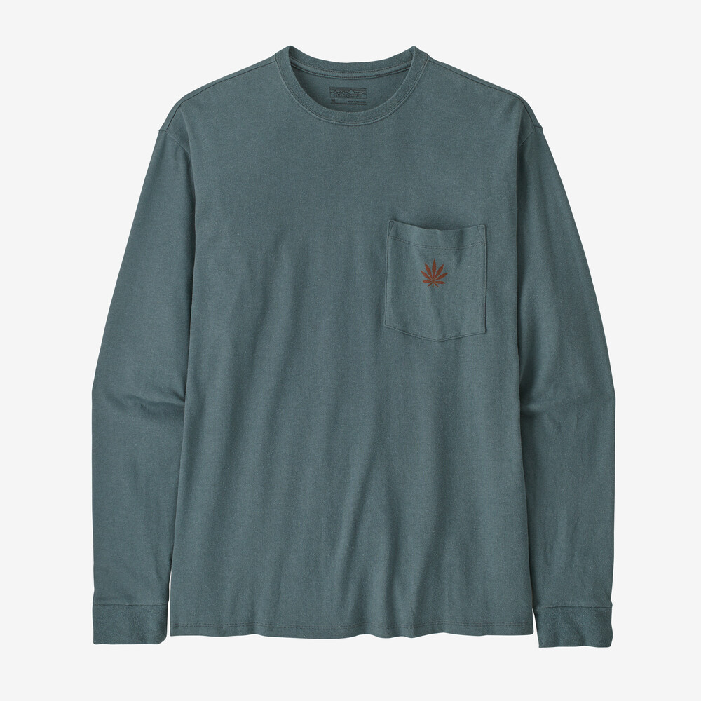 Herren-Arbeits-T-Shirt mit langen Ärmeln und Tasche