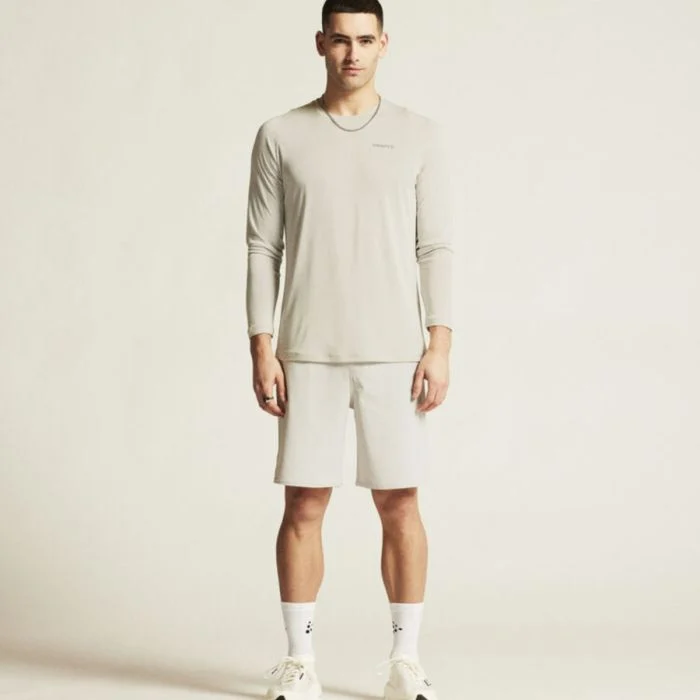 Craft Herre Trøjer Collective Bi-Blend LS Tee Hvid