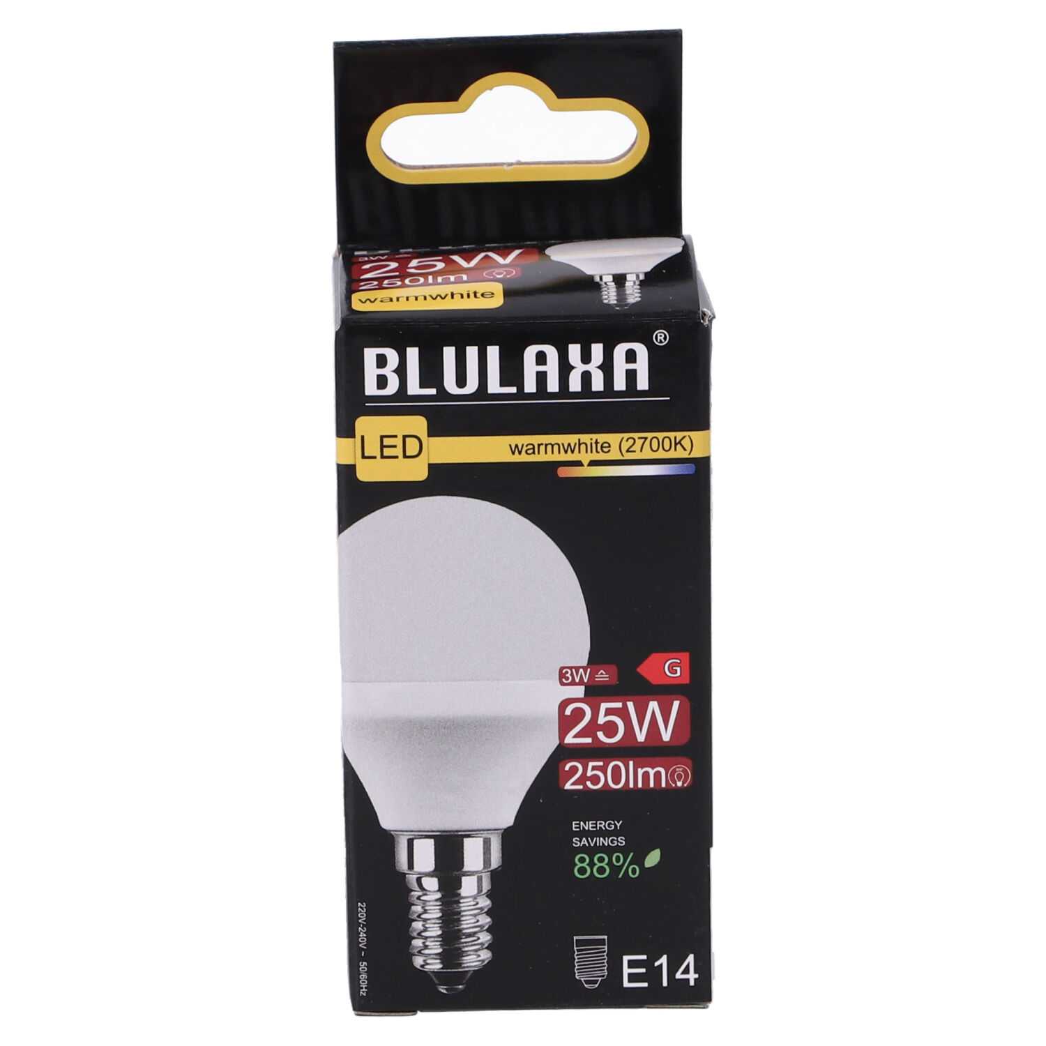 LED Lampe E14 3W, warmweiß