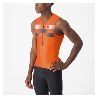 Maillot Sans Manches Triathlon Castelli Free Tri 2 Orange