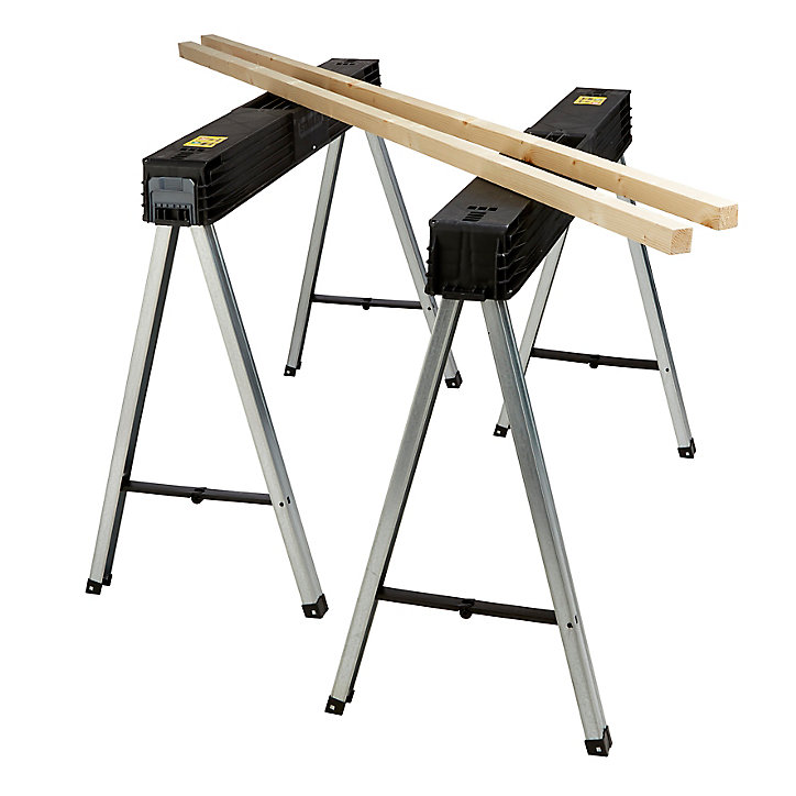 Tréteau pliable Stanley charge max 350 kg, 2pièces