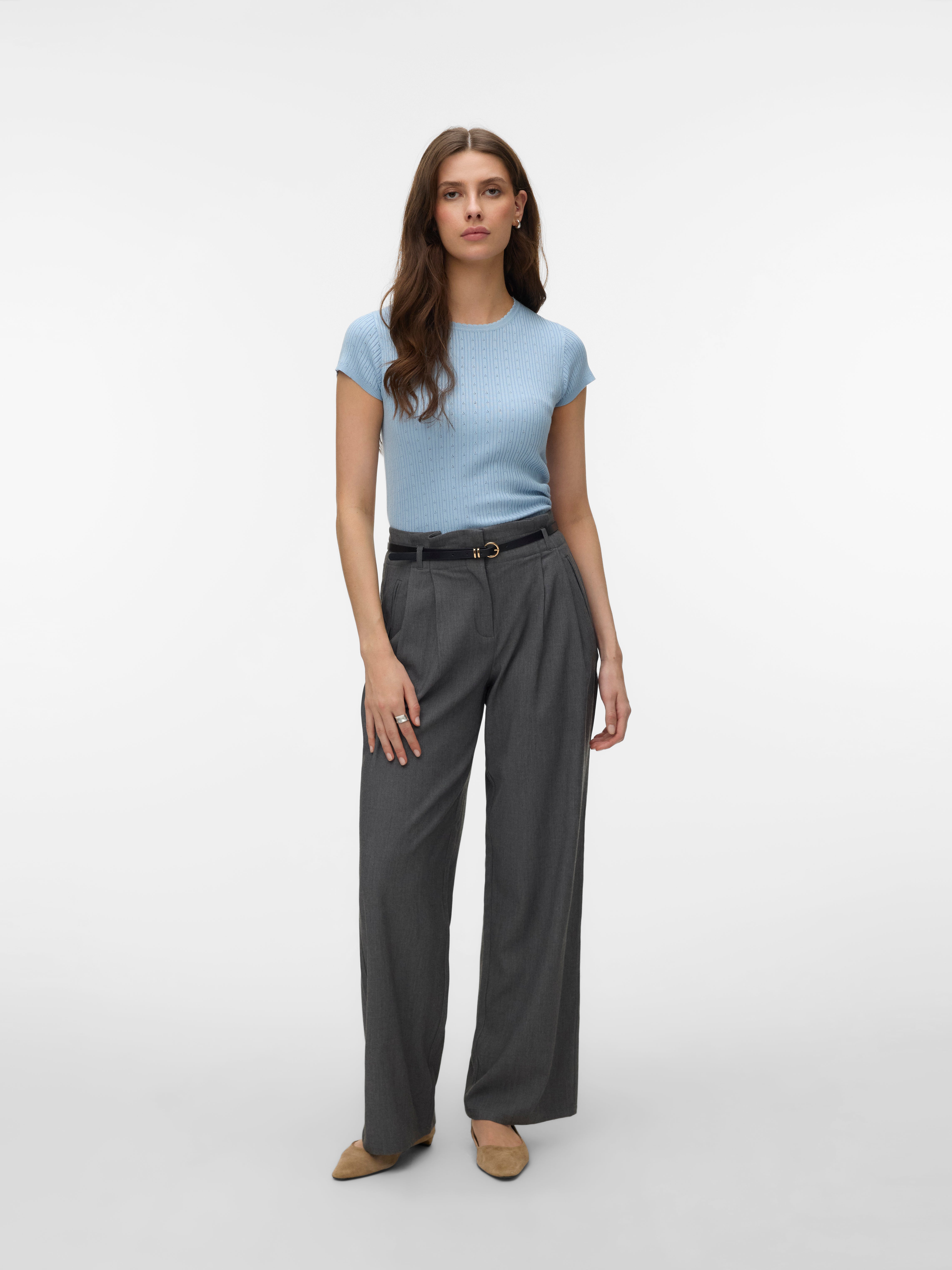 VMSILJE Gebreide T-shirt