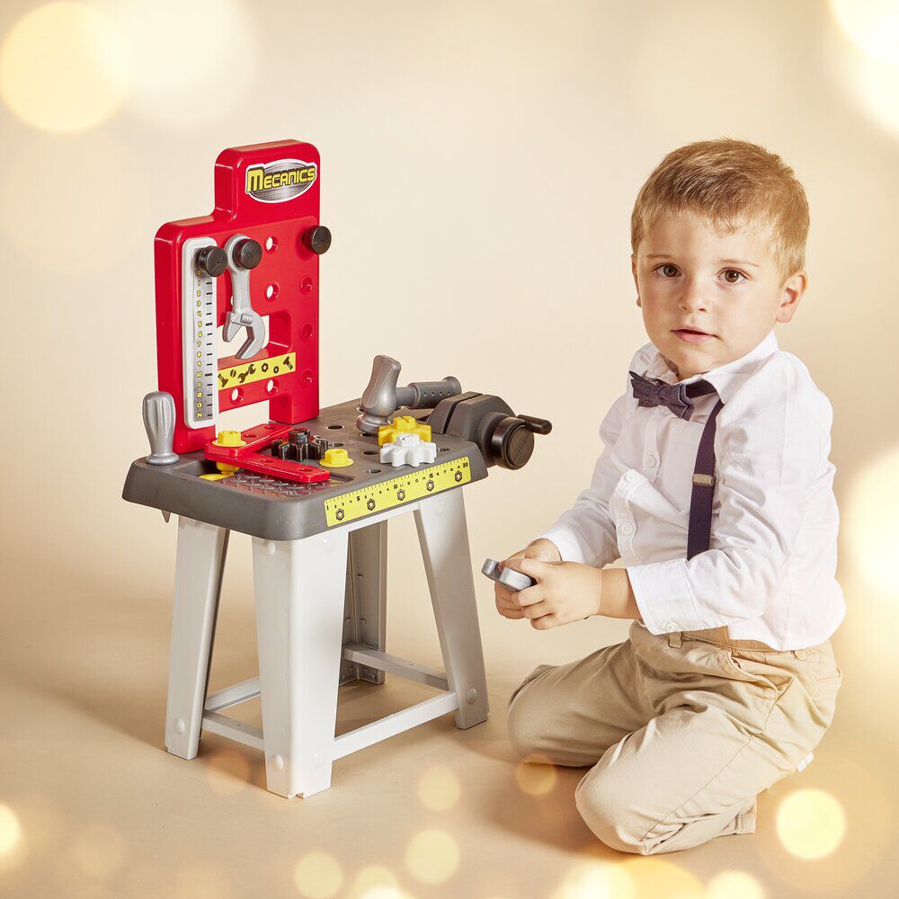 Etabli bricolage enfant avec 19 accessoires