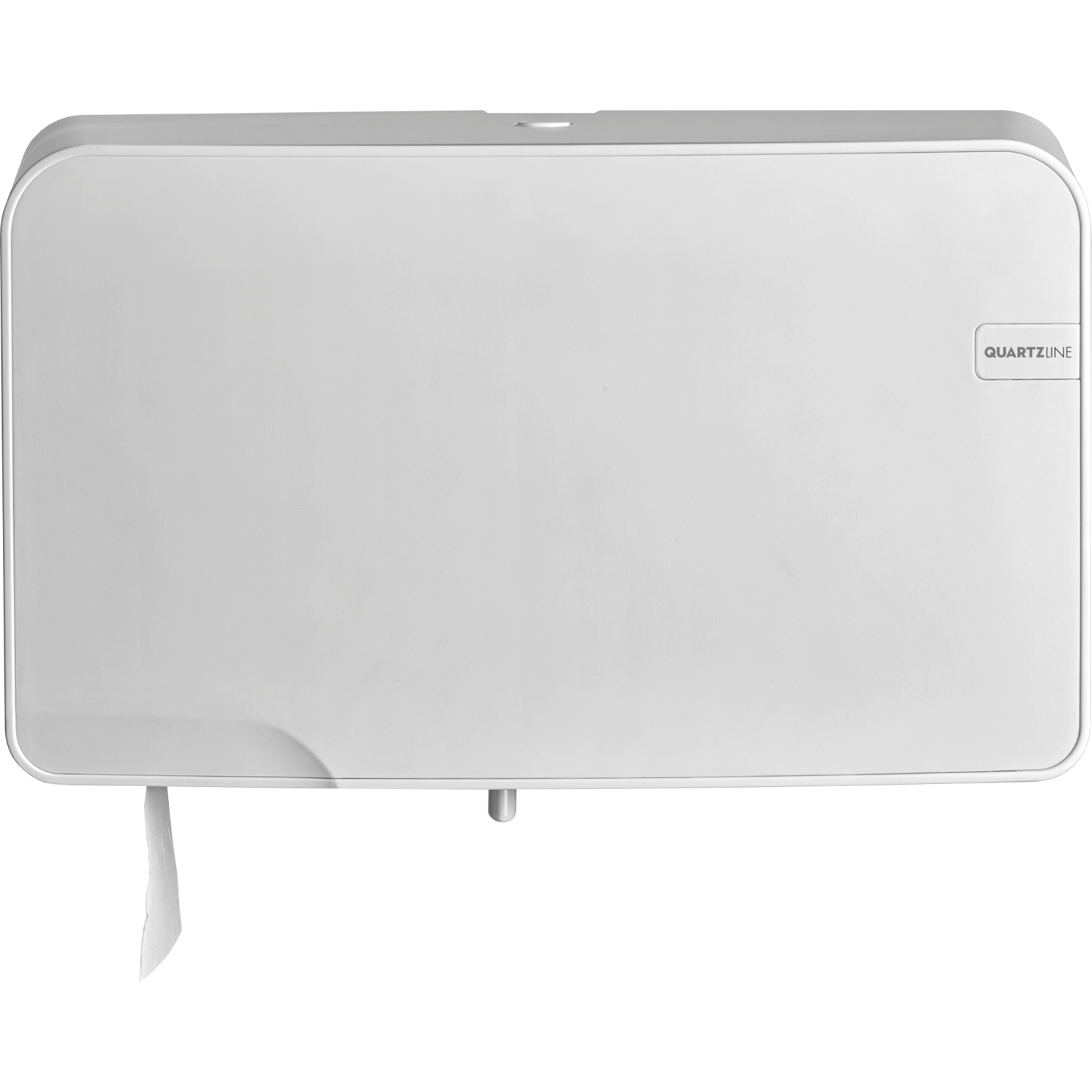 QuartzLine Duo-toiletroldispenser, Mini Duo Jumbo, 247x407x145mm, wit