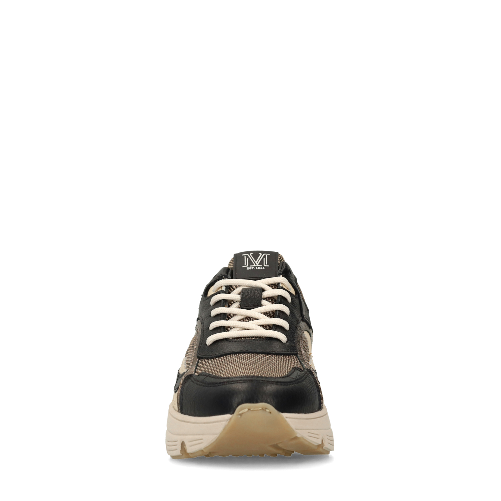 Zwarte leren sneakers